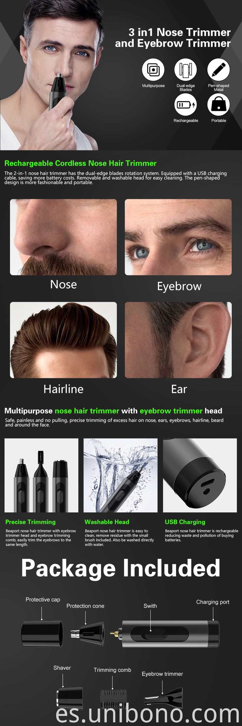 Eyebrow Ear And Nose Hair Trimmers